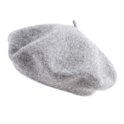 Дамска вълнена барета HatYou CP0764, Светлосив меланж