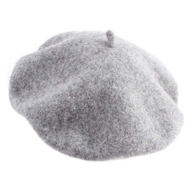 Дамска вълнена барета HatYou CP0764, Светлосив меланж