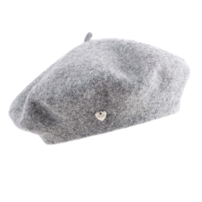 Дамска вълнена барета HatYou CP0764, Светлосив меланж