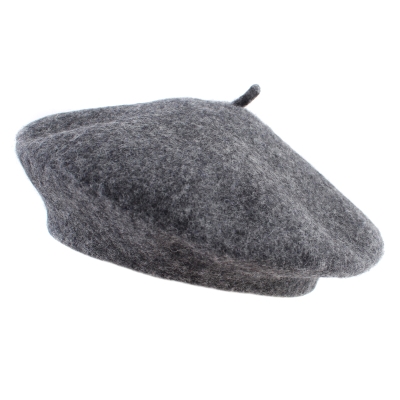 Дамска вълнена барета HatYou CP0764, Тъмносив меланж