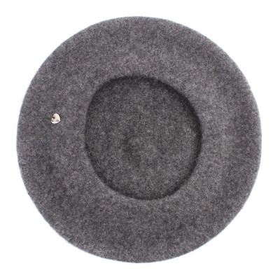 Дамска вълнена барета HatYou CP0764, Тъмносив меланж