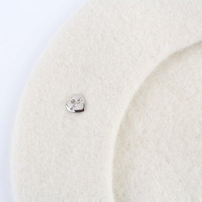 Дамска вълнена барета HatYou CP0764, Екрю