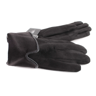 Дамски ръкавици от плат HatYou GL1204, Черен