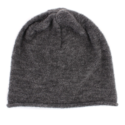 Дамска плетена шапка и кръгъл шал Fratelli Talli FT1947/1948, Тъмносив