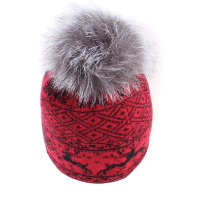 Ladies' Knitted Hat Granadilla JG5274, Red/Black