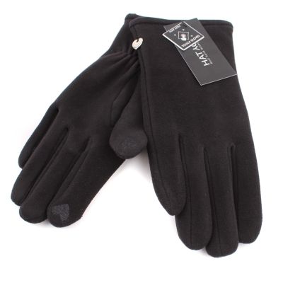 Дамски ръкавици от плат HatYou GL1313, Черен