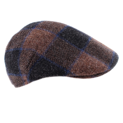 Мъжки вълнен каскет HatYou CP3500, Кафяво каре