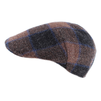 Мъжки вълнен каскет HatYou CP3500, Кафяво каре