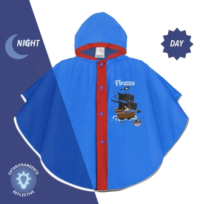 Rain poncho Perletti CoolKids Pirate 15603