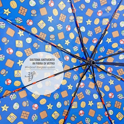 Kid's folding umbrella Perletti Kids Super Mario 75059