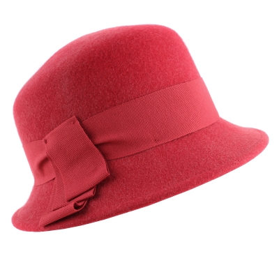 Ladies' Felt Hat HatYou CF0307, Scarlet melange