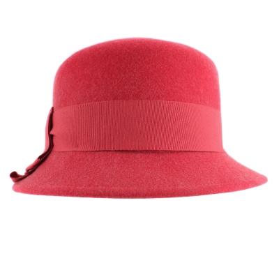 Ladies' Felt Hat HatYou CF0307, Scarlet melange