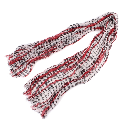 Летен памучен шал HatYou SE0563, 70х180 см, Червен