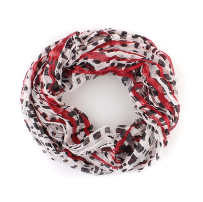 Летен памучен шал HatYou SE0563, 70х180 см, Червен