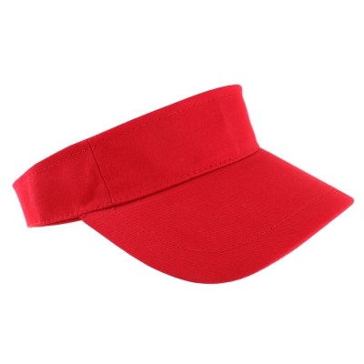 Ladies' cotton visor MESS CTM1311, Red