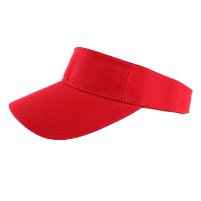 Ladies' cotton visor MESS CTM1311, Red