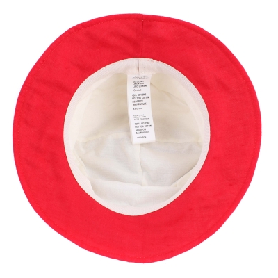 Ladies' hat with linen Granadilla JG6001, Natural/Red