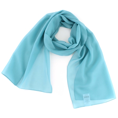 Дамски шал HatYou SI0760, 40х160 см, Тюркоаз