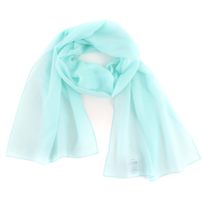 Дамски шал HatYou SI0760, 40х160 см, Светъл тюркоаз