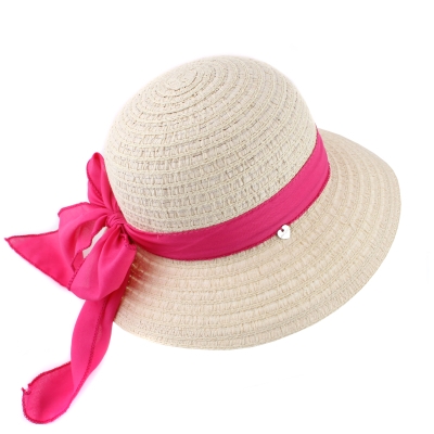 Palarie de vara dama HatYou CEP0423, Panglica cyclamen