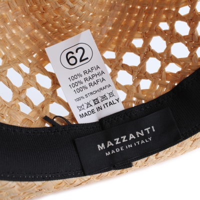 Palarie de vara barbati din rafie Fratelli Mazzanti FM 7932, Natural