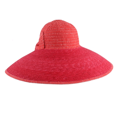 Ladies' summer hat Fratelli Mazzanti FM 6827, Red