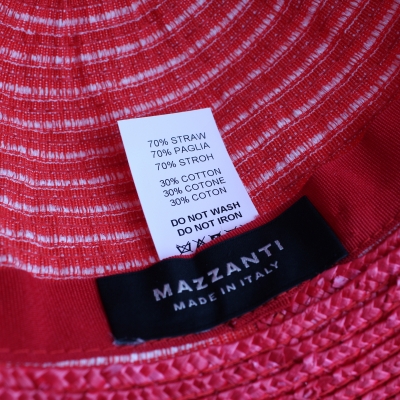 Ladies' summer hat Fratelli Mazzanti FM 6827, Red