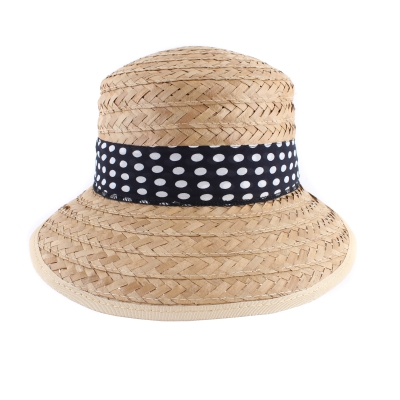 Pălărie de paie de vară pentru femei HatYou CEP0425, Bleumarin/Buline