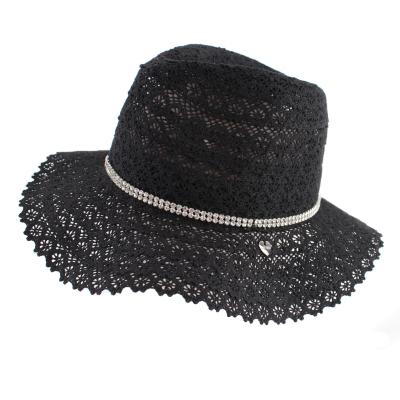 Palarie de dama din bumbac HatYou CEP0775, Neagra