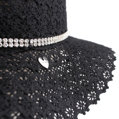 Palarie de dama din bumbac HatYou CEP0775, Neagra