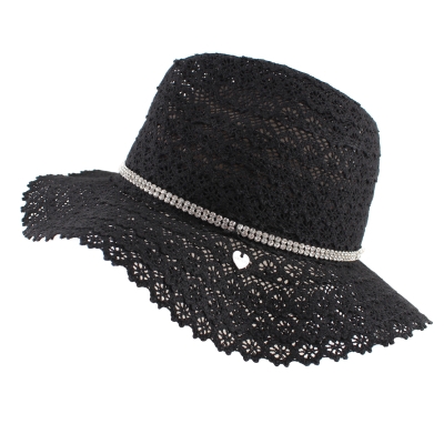 Palarie de dama din bumbac HatYou CEP0775, Neagra