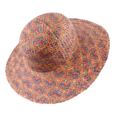 Pălărie de vară cu boruri largi Raffaello Bettini RB 22/103, Multicolor