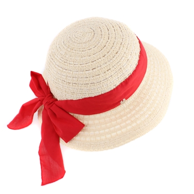 Дамска лятна шапка HatYou CEP0423, Червена лента