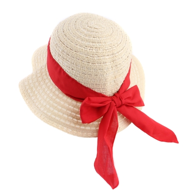 Дамска лятна шапка HatYou CEP0423, Червена лента
