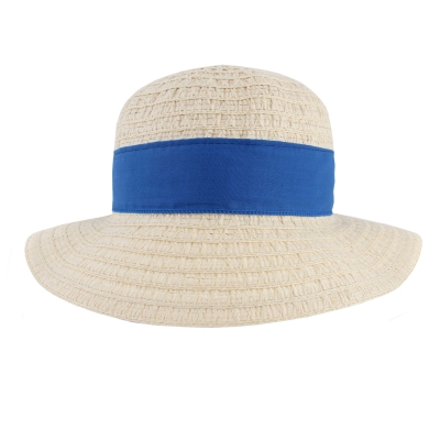 Palarie de vara dama HatYou CEP0423, Panglica Albastru