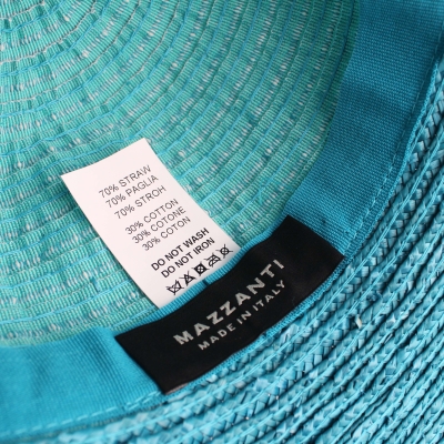 Ladies' summer hat Fratelli Mazzanti FM 6827, Turquoise