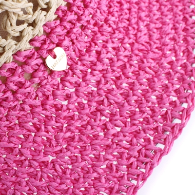 Ladies' summer hat HatYou CEP0793, Natural/Cyclamen