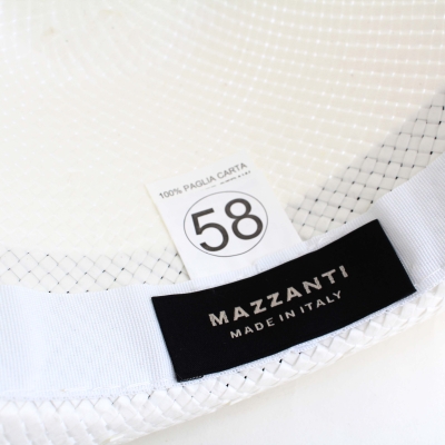 Men's summer hat Fratelli Mazzanti FM 5794, White
