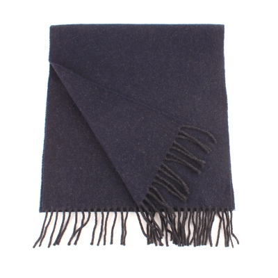 Зимен вълнен шал Pulcra Pania 37x160 cm, Тъмносин меланж