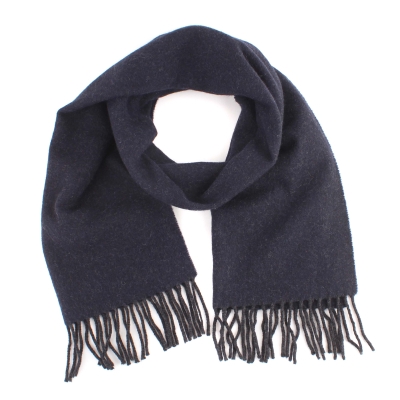 Зимен вълнен шал Pulcra Pania 37x160 cm, Тъмносин меланж