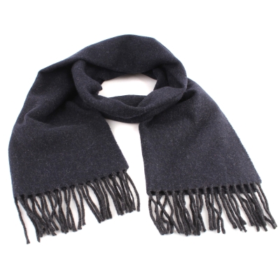 Зимен вълнен шал Pulcra Pania 37x160 cm, Тъмносин меланж