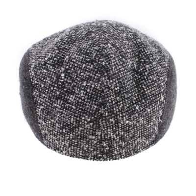 Мъжки вълнен каскет с наушник Granadilla JG5616, Тъмносив меланж