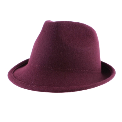Ladies' felt hat HatYou CF0026, Bordeaux