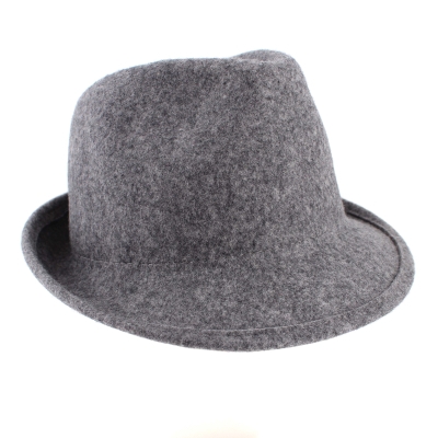 Ladies' felt hat HatYou CF0026, Dark grey melange