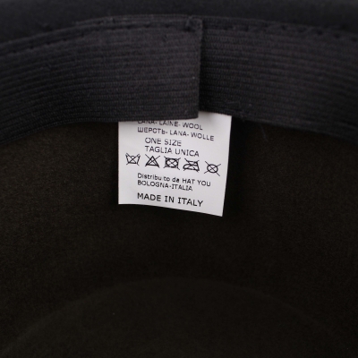 Филцова гондолиерска шапка HatYou CF0255, Черен/Зелен