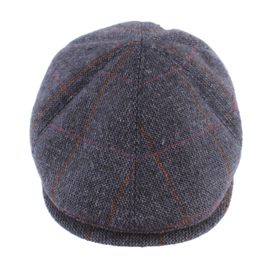 Мъжки вълнен каскет Granadilla JG5618, Тъмносиньо каре