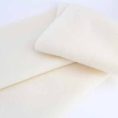 Едноцветен вълнен шал Pulcra Livigno 30x150 cm, Екрю