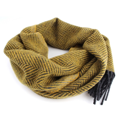 Вълнен шал Ma.Al.Bi. MAB844 900/6, 30х180 см, Горчица