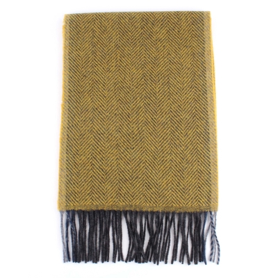 Вълнен шал Ma.Al.Bi. MAB844 900/6, 30х180 см, Горчица