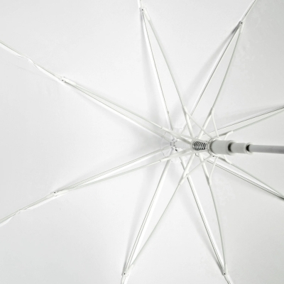 Дамски сватбен автоматичен голф чадър Perletti Time 12065, Бял